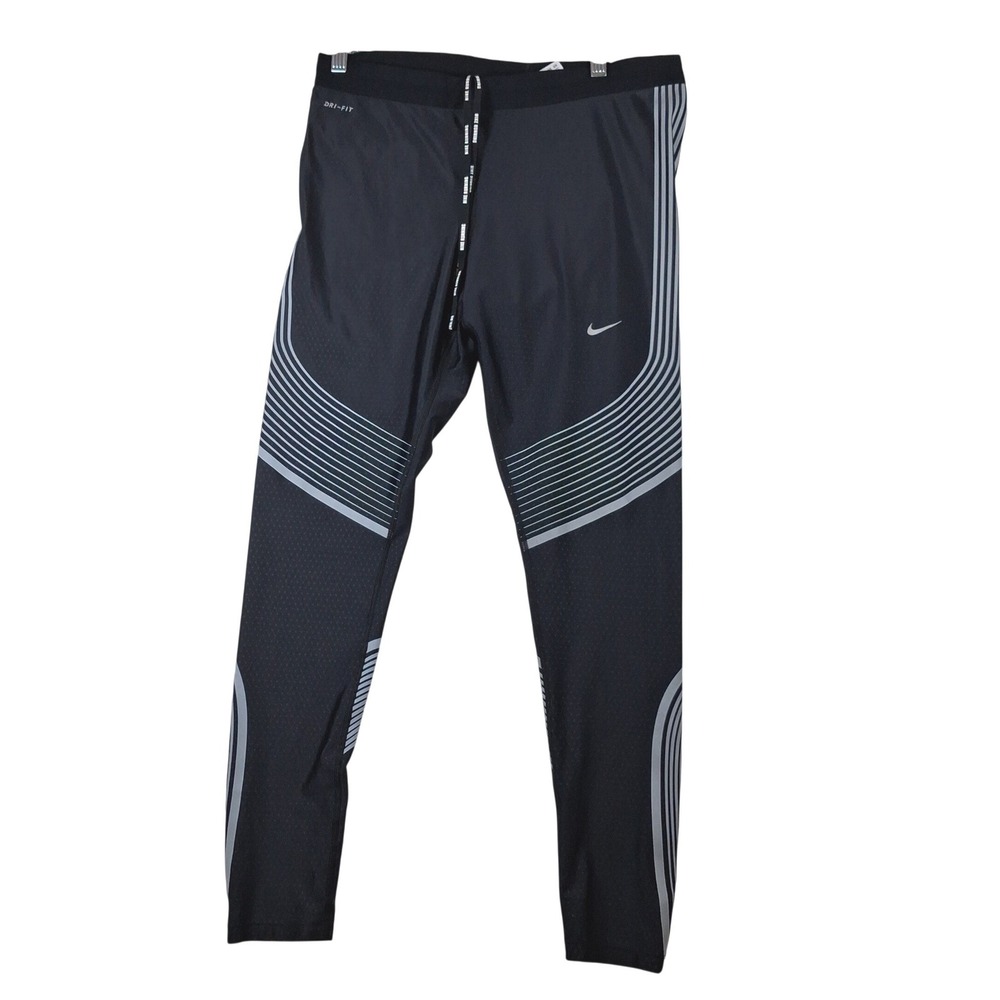Nike Power Speed Flash Tights Womens XL Black Reflective Dri-FIT 800948-010